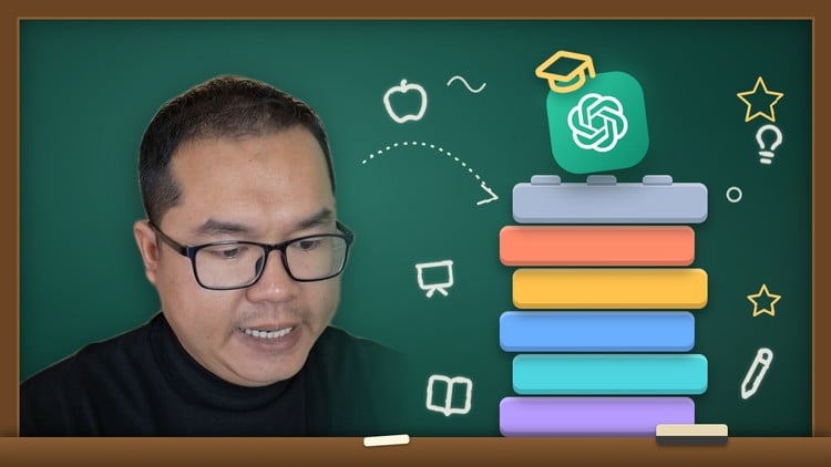 Course cover for Prompt Engineering for Teachers